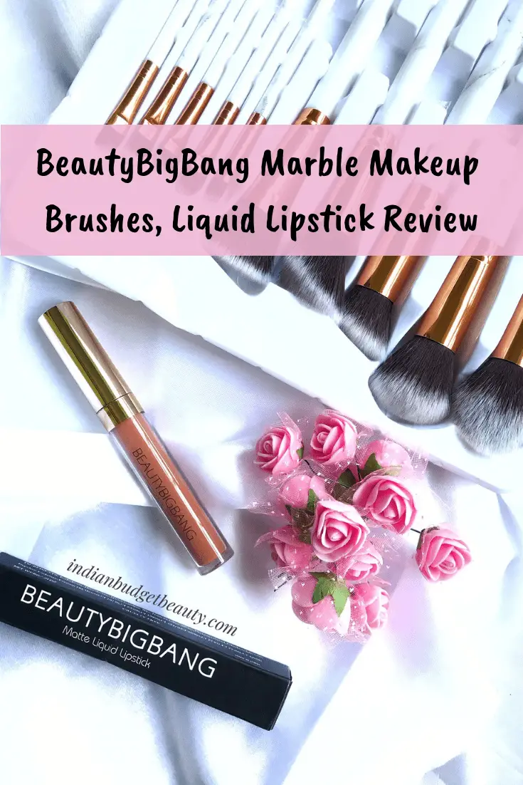 BeautyBigBang Marble Makeup Brushes, Liquid Lipstick Review 