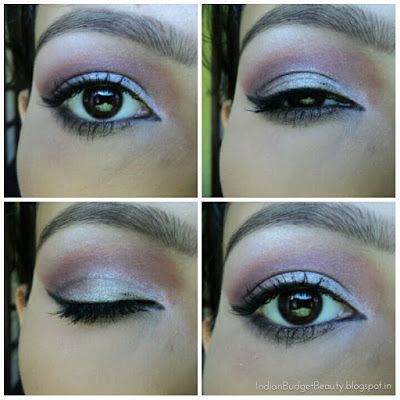 MUA Glamour Night Eyeshadow Palette eye look 1