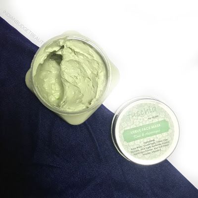 fuschia by vkare verve face mask review - Kiwi & Asparagus