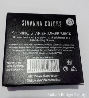 sivanna colors shining star shimmer brick review