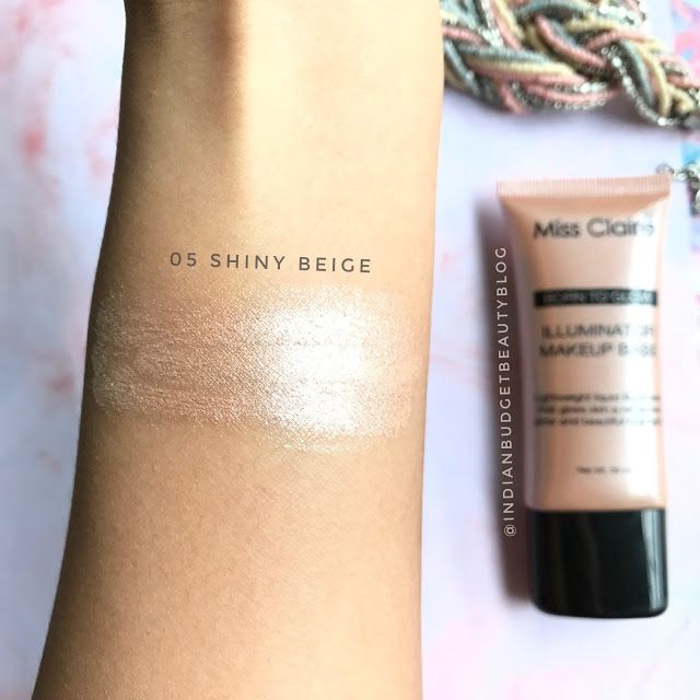 Miss Claire Born To Glow Illuminator Makeup Base swatches