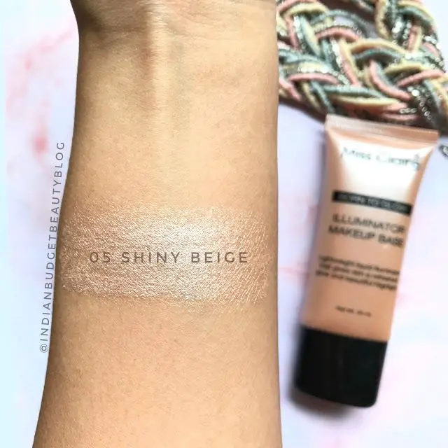 Miss Claire Born To Glow Illuminator Makeup Base swatches