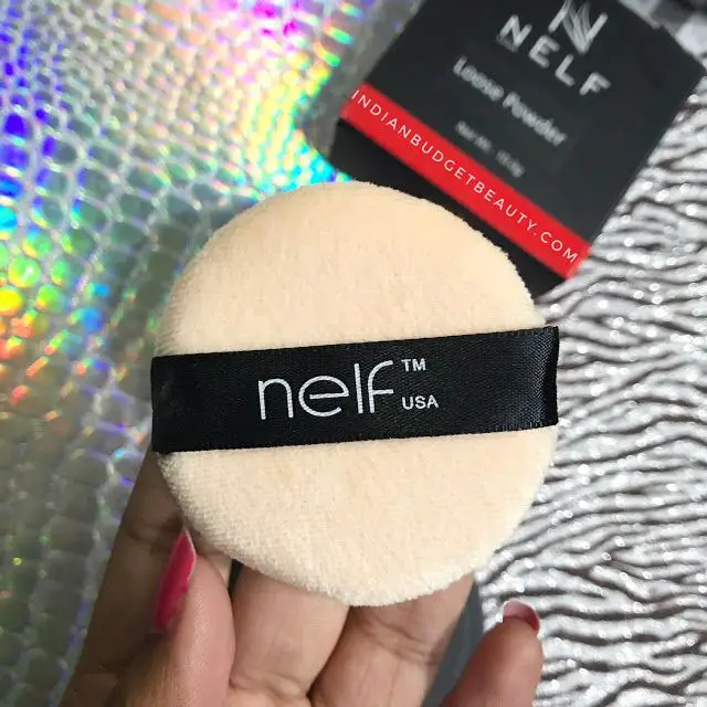 NELF USA Peach Matte Loose Powder puff