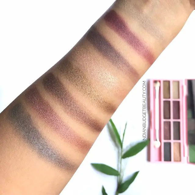 eyeshadow palette by nanda swatches