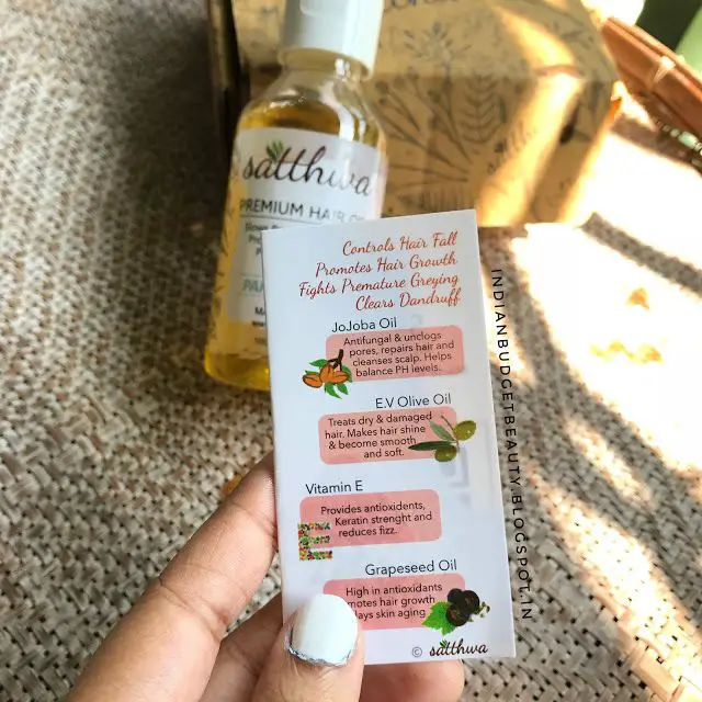 satthwa premium hair oil review