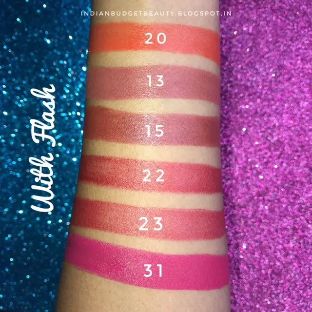 Nelf USA 9 to 6 Lipstick Swatches