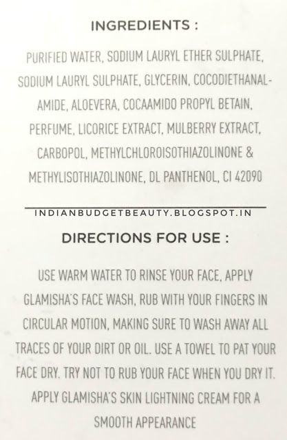glamisha face wash review