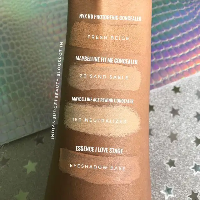 nyx hd concealer swatches