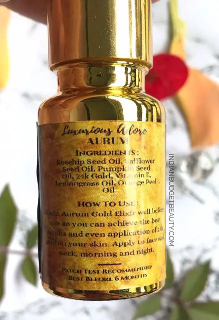 luxurious adore aurum 24K gold serum review