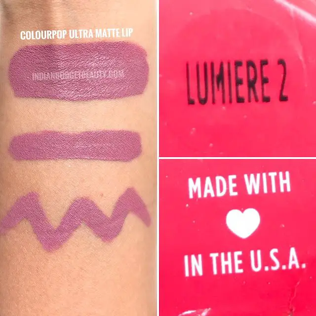 Colourpop Lumiere 2 Ultra Matte Lip Swatches