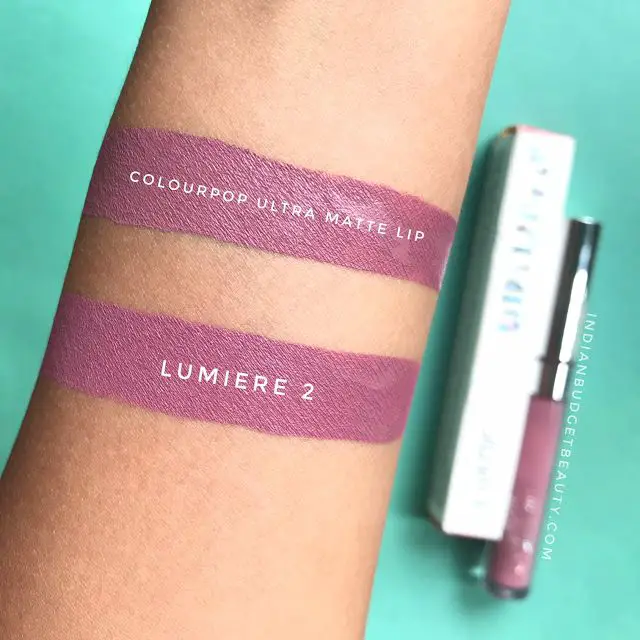 Colourpop Lumiere 2 Ultra Matte Lip hand swatch