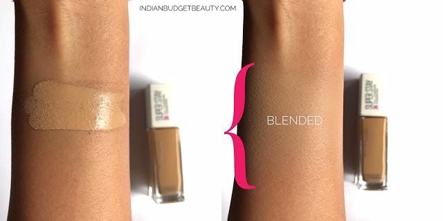 maybelline superstay foundation 220 swatch