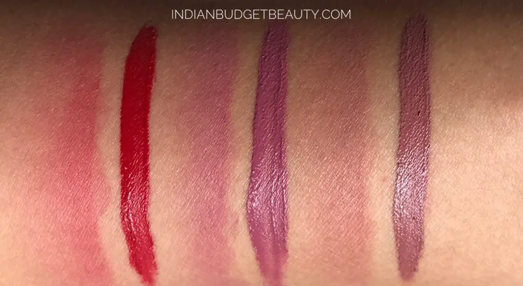 lakme 9to5 matte mousse lipstick shades