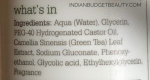 plum green tea alcohol free toner ingredients