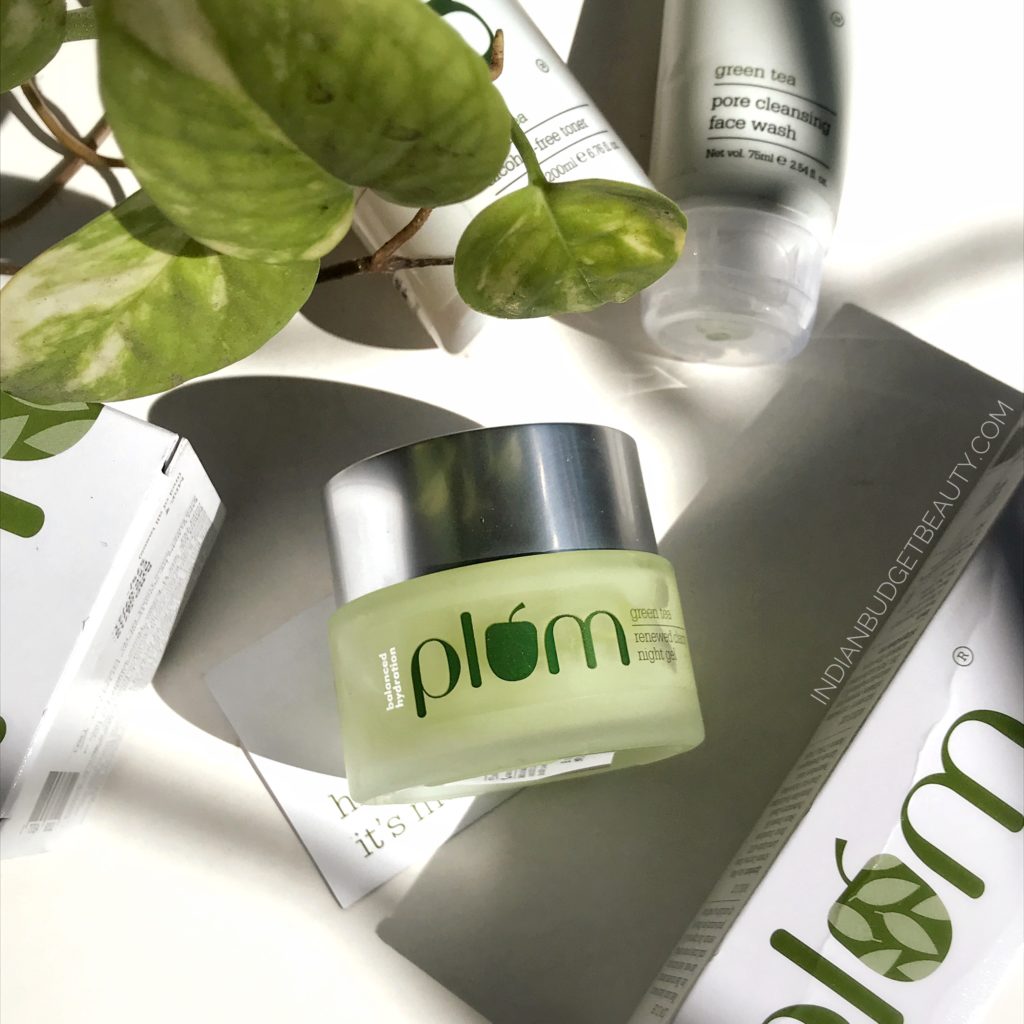 plum green tea renewed clarity night gel review