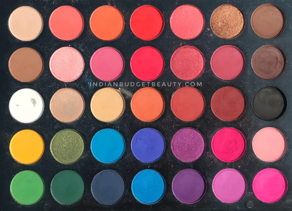 beauty glazed color shades book palette