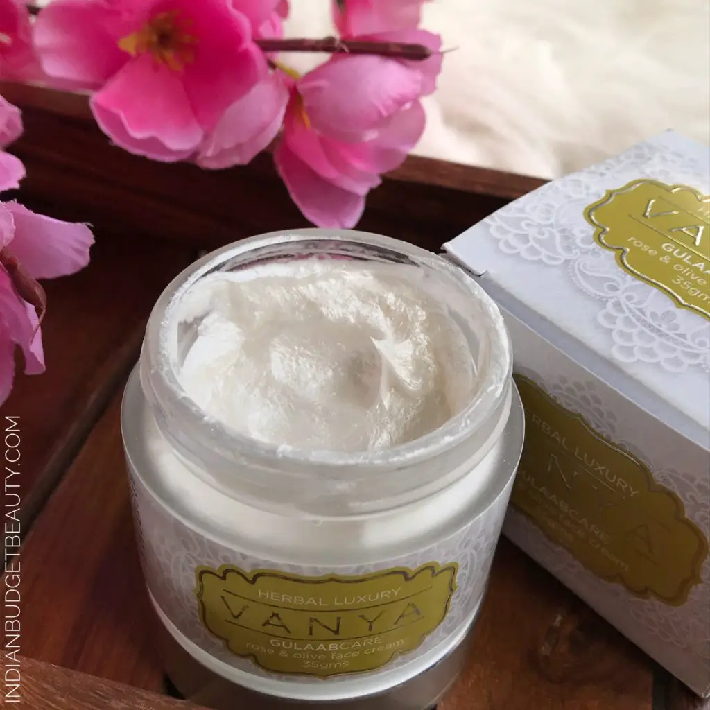 vanya herbals rose and olive face cream review