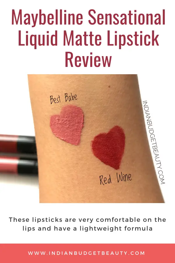 maybelline sensational liquid matte lipstick review
