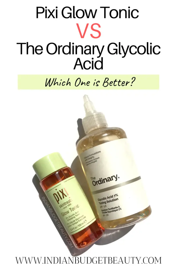 Pixi Glow Tonic VS the Ordinary Glycolic Acid