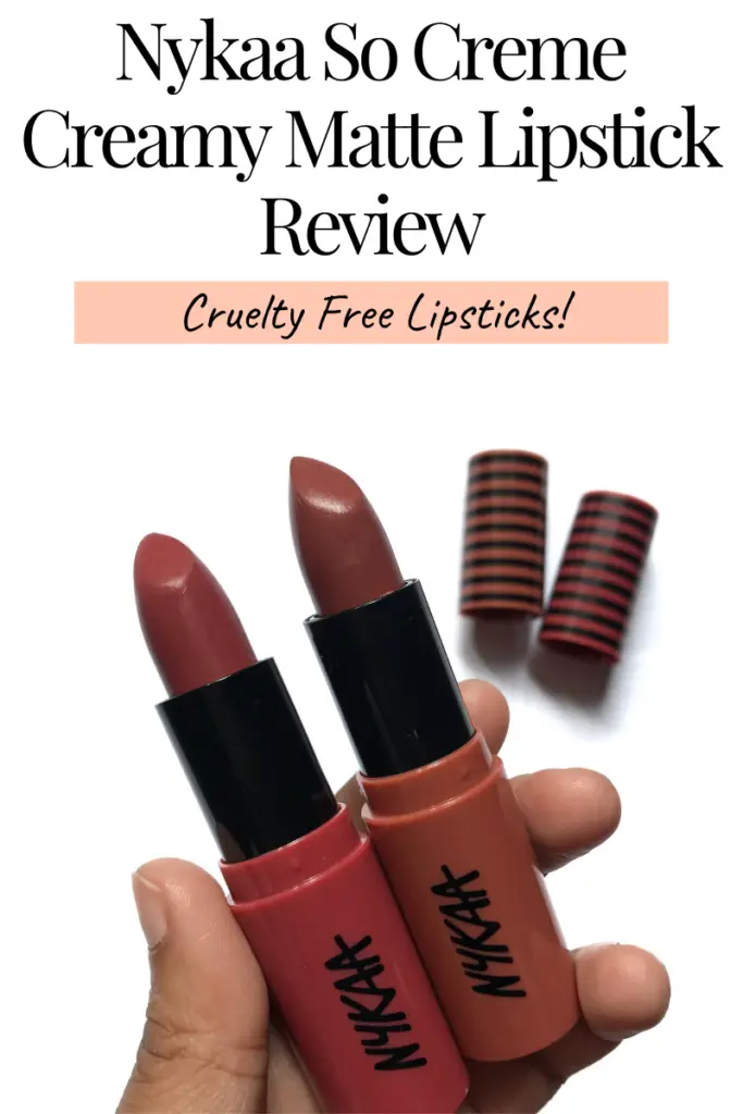 nykaa so creme creamy matte lipstick swatches