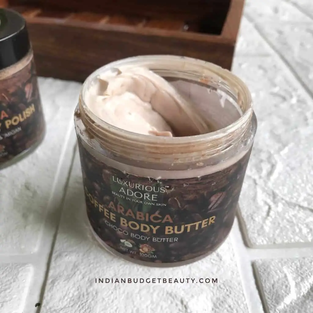 luxurious adore arabica coffee body butter review