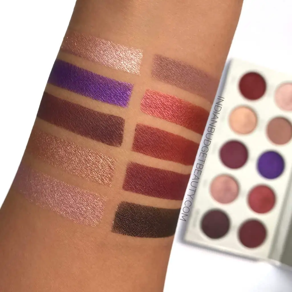 morphe x jaclyn hill bling boss eyeshadow palette swatches