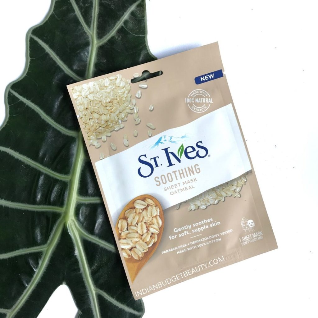 st ives soothing sheet mask review