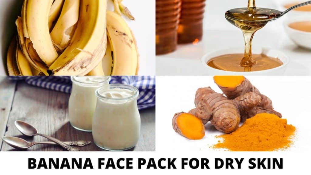 banana face pack for dry skin