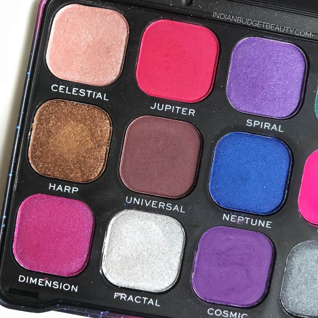 makeup revolution forever flawless constellation eyeshadow palette review