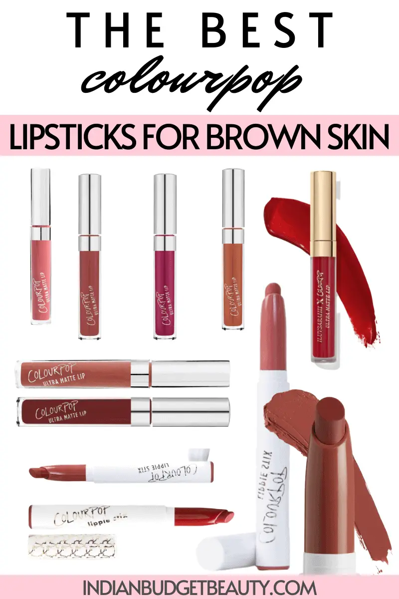 best colourpop lipsticks for brown skin
