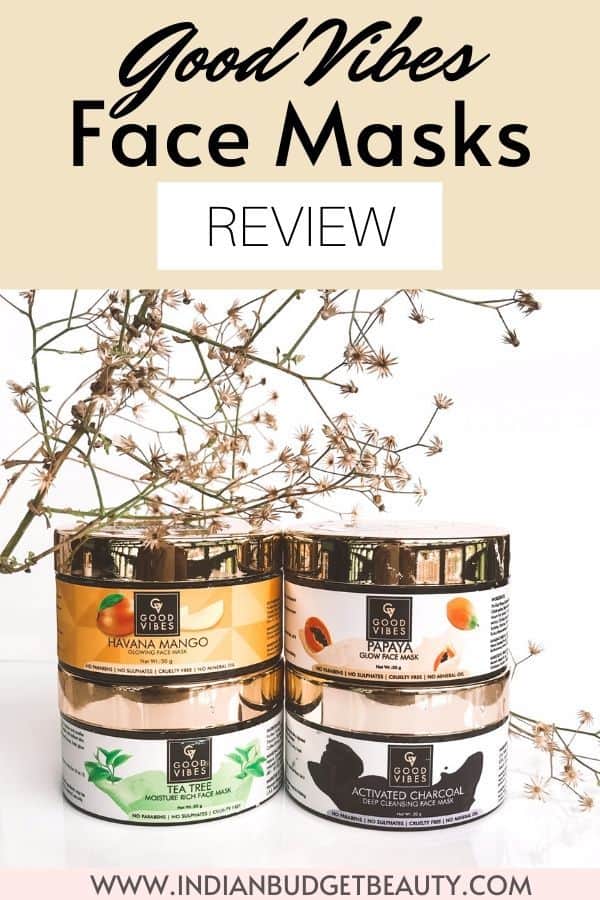 good vibes face mask review