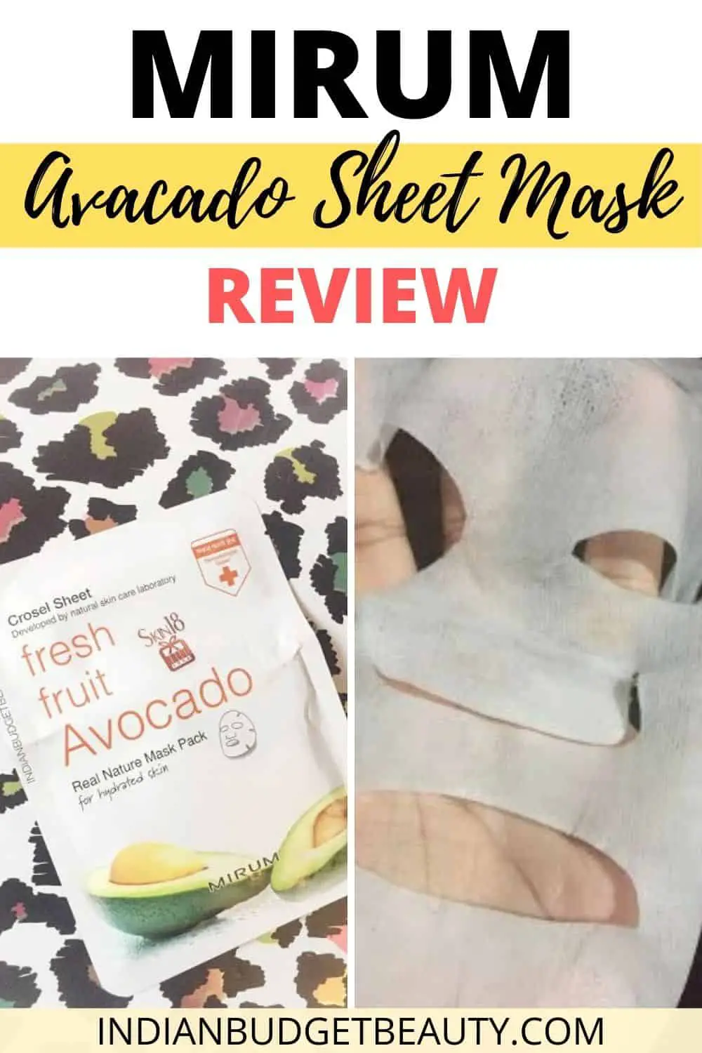 Mirum Fresh Fruit Avacado Real Natural Mask Review