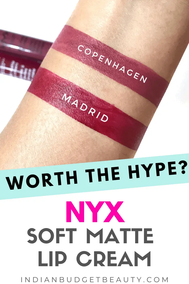 nyx soft matte lip cream swatches