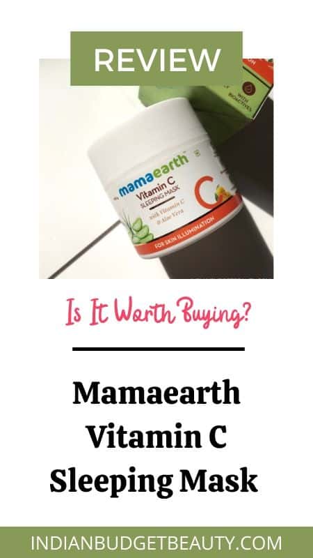 Here is the Mamaearth Vitamin C Sleeping Mask Review. Is it worth buying? Check out this mamaearth products reviews