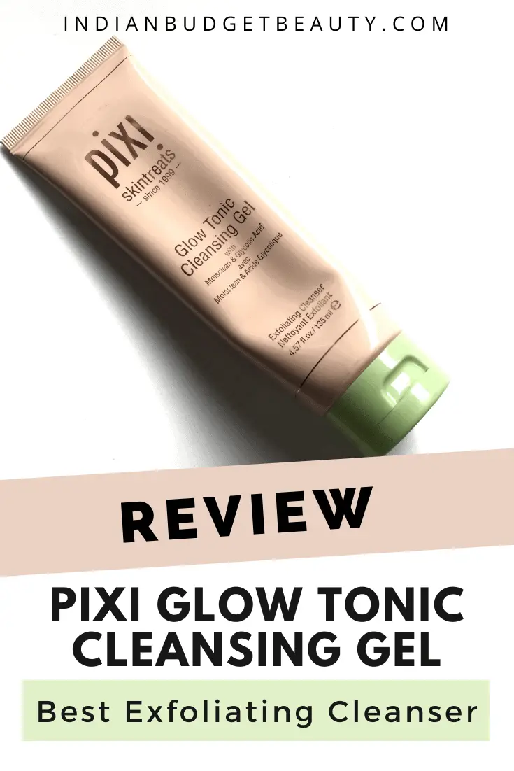 pixi glow tonic cleansing gel review