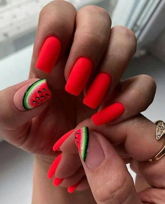 Watermelon Nails