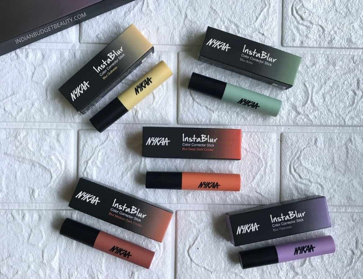 nykaa instablur color corrector stick review