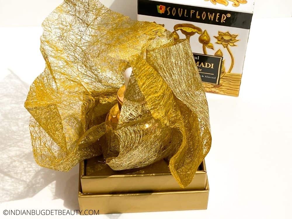 soulflower kumkumadi oil packaging