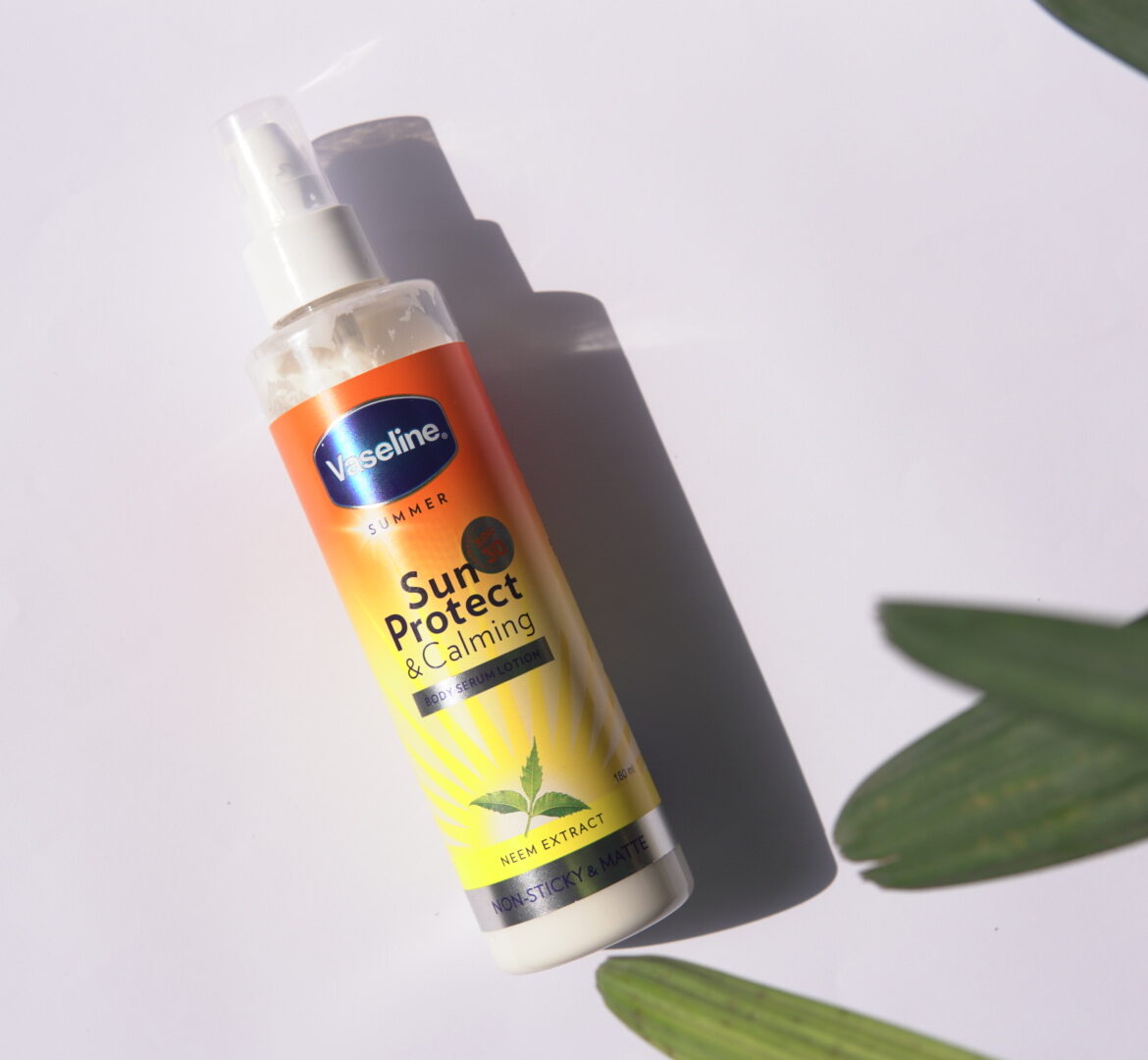 Vaseline Sun Protect & Calming SPF 30 Body Serum Lotion Packaging