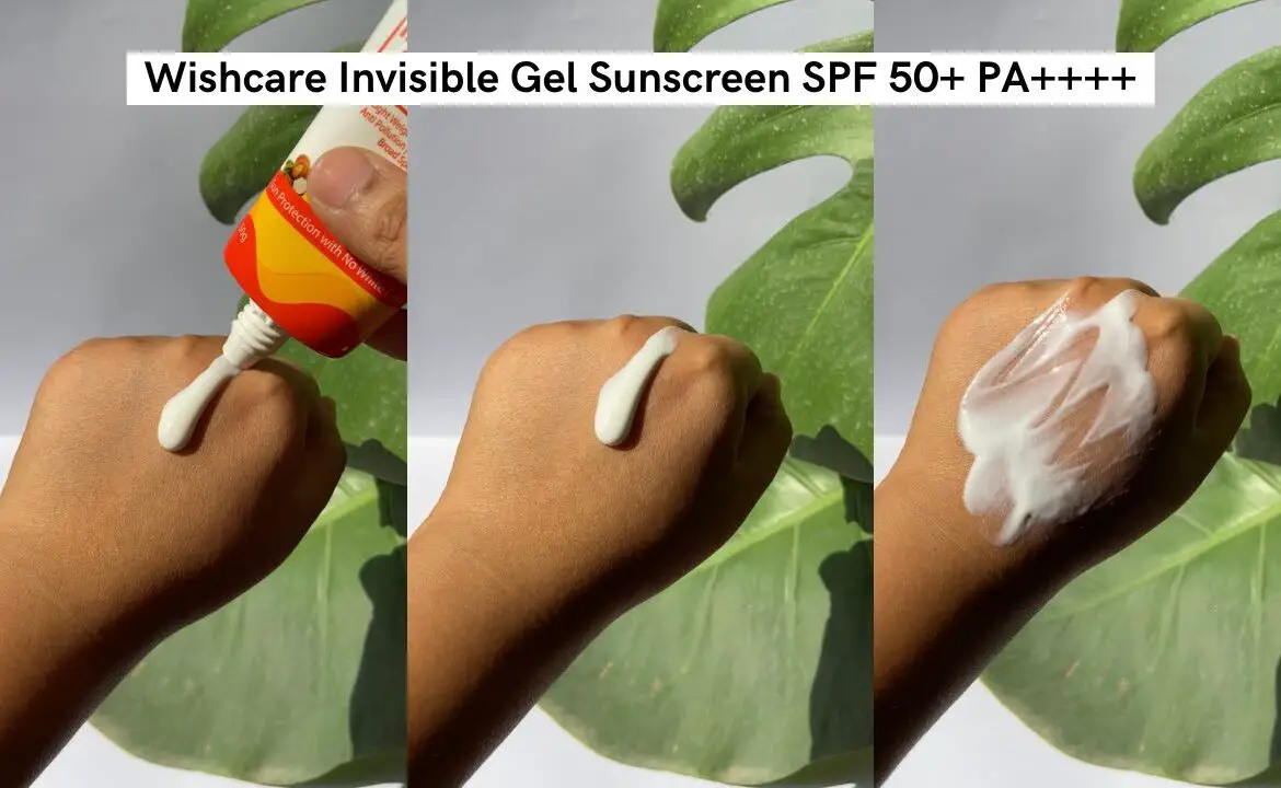 wishcare invisible finish gel sunscreen review
